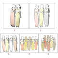 Miniatyrbilde 2 av 5: Bestevenner Søster Brocher 2/3/4/5/6 Sjarm Kvinner Pins Søt Pin Smykker Gaver 2