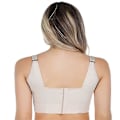 Miniatyrbillede 2 af 2: Dame Deep Cup BH Skjul Rygfed Fuld Dækning Push Up Sports BH Skin 42C