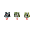 Miniatyrbild 1 av 5: Militära byggklossar Soldatfigurer Gåvor Leksaker Vapen Gevär Special Force SWAT Arm Väst Hjälm Explosionssäkra kläder MOC   Fingerfärdighetsspel Armor--9pcs