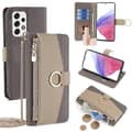 Väska med blixtlåsficka för Samsung Galaxy A53 5G, plånboksfodral, crossbody Grey