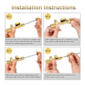 Miniatyrbillede 2 af 5: Ventilkernefjerner og -installationsværktøjssæt med dobbelt størrelse 1/4 & 5/16 Port til R22 R12 R407 R410 R404 R32 R600