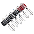 Pikkukuva 3 / 5: Unisex-Foldinglukit Luku-lasit Lasikotelolla Miehille Naisille Teleskooppijalat Kierto Presbyopia Silmälasit Näönhoito +1.0-4.0 - Pyöräilylasit Red Strength 2.50