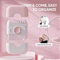Miniatyrbillede 4 af 4: 2-i-1 Multifunktionel Hårtrimmer, Hårtrimmer til Spaltede Spidser, Hårtrimning og -arrangement, Manuel Hårtrimmerkam til Kvinder, Dobbeltsidet Design Orange