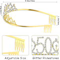 Miniatyrbilde 2 av 4: 50-årsdag Sash og Tiara Set for 50-årsdag Fabulous Sash og Gull Krone Festdekorasjoner