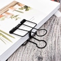 Miniatyrbillede 5 af 5: Ekstra store papirclips, hule, lange clips 3,2 cm, flere farver, store papirklemmer til kontorartikler (10 stk.) (D-V2) black