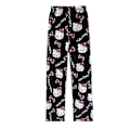 Pikkukuva 1 / 2: Kawaii-Pyjamat Naisille ja Tytöille - Hello Kitty - Piirretty Kuvio - Flanelli - Joulu - Anime - Pehmeät Unihousut 2XL Pink Black