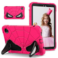 Miniatyrbilde 1 av 5: Silikon + PC støtsikker beskyttende tablettveske for Samsung Galaxy Tab A9 Strawberry Black