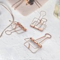 Miniatyrbillede 2 af 5: Ekstra store papirclips, hule, lange clips 3,2 cm, flere farver, store papirklemmer til kontorartikler (10 stk.) (D-V2) rose gold