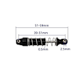 Miniatyrbilde 2 av 5: 4 stk Metalldempere for Trx4m -4m 1/18 RC Crawler Bil Oppgraderingsdeler, Rød