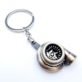 Miniatyrbillede 1 af 5: Bil Metal Nøglering Lyd Turbo Nøgle Glat Leje Spindende Model Turbine Turbo Ring Nøgle Turbo Formet Bronze
