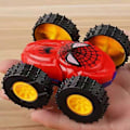 Miniatyrbillede 2 af 4: Spiderman Biler Inertial Dobbeltsidet Dumper Lastbil Legetøjskøretøjer Faldbestandig 360 Legetøjsbil Styring Træk Tilbage Bil Børns Gave