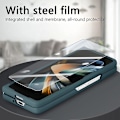 Miniatyrbillede 4 af 5: Til Samsung Galaxy Z Fold4 Integreret Film Retro Skin Følelse Fold Læder Mobiltelefon Etui Green