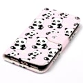 Pikkukuva 4 / 5: Oppo A79 5g / A2 5g -kotelo PU-nahkaa + tpu-kuvioitu käännettävä puhelinteline Panda