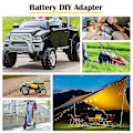 Miniatyrbilde 2 av 5: 2 Pakk Hjul Adapter for DW 20V Batteri Adapter Hjul Batteri Konverteringssett