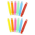 Miniatyrbilde 3 av 5: Store Lysende Rør 2,9 cm Julegaver Kreativ Plast Sansestimulerende Leke, Flerfarget Led Vannrør For Gutter Og Jenter 6 pieces