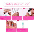 Miniatyrbillede 4 af 4: Pige Nail Art Legetøjs Sæt Neglepenne Salon DIY Manicure Sæt Pige Kosmetik Legetøj