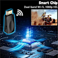 Miniatyrbillede 2 af 5: TV Streaming Enhed, HDMI Konverter Trådløs Display Adapter, 1080P WiFi Skærmspejling Streaming Casting Modtager til PC/TV/Projektor 2pcs white