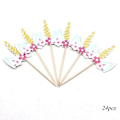 Miniatyrbillede 1 af 5: 5 stk Enhjørning Tema Papir Slikæske Enhjørning Gaveposer Til Fødselsdag Bryllup Babyshower Enhjørning Fest Favør Forsyninger Slikposer Feriepynt 24pcs C