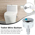 Miniatyrbillede 3 af 5: Toilet Trykknap Dobbelt Skyl Vandbesparende Krom Til Ideelle Cisterne Tank Dele round type black