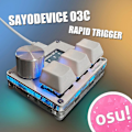 Miniatyrbild 2 av 5: Sayodevice Osu O3c Snabbavtryck Hall-brytare Magnetiska Linjära Brytare Tangentbord Med Knapp Och Skärm, Kopiera Klistra In, Snabbkommando, Makro Hotswap Mini Tangentbord 3 key black
