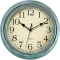 Tyst Rund Retro Kvartsväggklocka (12 Tum) Blue