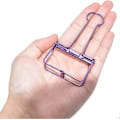 Miniatyrbilde 4 av 5: Ekstra store bindersclips, hul lang hale-clips 3,2 cm, flere farger, store papirklemmer for kontor- og skoleutstyr (10 stk.) (D-V2) purple