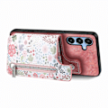 Miniatyrbild 3 av 5: Fodral för Samsung Galaxy A16 5G/A16 4G med Mönster, Stativ, Plånbok, Läder + TPU, RFID-Blockering Pink