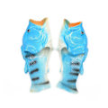 Miniatyrbillede 1 af 2: Unisex Simuleret 3D Fisk Tøfler Sommer Sjove Mode Flip Flops Til Udendørs Blue 42-43