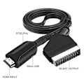 Pikkukuva 2 / 5: Hdmi-Scart-kaapeli Hdmi-Scart-sovitin Hdmi-Scart-muunnin Videoadapteri