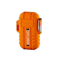 Pikkukuva 1 / 5: Vedenkestävä Ulkoilma Sytytin Selviytymistyökalu USB Latautuva Liekitön Sytytin orange