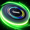 Miniatyrbillede 1 af 4: Genopladelig LED Frisbee - 16 Million Farver RGB - Smart Mode - Automatisk Tænding - Sjov Gave til Jul, Fødselsdage og Camping Tri-Farve green