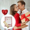 Miniatyrbillede 4 af 5: 14 Ting Scratch Off Kalender Valentinsdag Nedtælling Håndværk til Børn, Tilpasset Datter