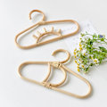 Miniatyrbillede 3 af 5: Børnehængere Regnbue Måne Sol Design Skridsikker Rattan Tørklæde Beklædningsgenstande Ophængningsstativ til Skab 2