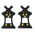 Miniatyrbillede 1 af 5: 10-STUD Anti Slip Vinter Is Grippers Universelle Slip-on Strækpasform Sne & Is Pigge Trækkraft Klamper (2 stk), S