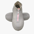 Miniatyrbillede 1 af 5: Vandtætte sko-overtræk med lynlås Light gray (white zipper) L (size 39-42)