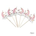 Miniatyrbillede 1 af 5: 5 stk Enhjørning Tema Papir Slikæske Enhjørning Gaveposer Til Fødselsdag Bryllup Babyshower Enhjørning Fest Favør Forsyninger Slikposer Feriepynt 24pcs A