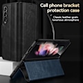 Pikkukuva 2 / 5: Samsung Galaxy Z Fold2 / W21 Sulada -kotelo, jossa magneettinen napsautettava läppä, nahkaa Brown