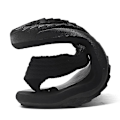 Miniatyrbilde 4 av 5: Hernesandaler for menn, Hurtig tørkende flip-flop-slides, vått grep på sålene, myk komfortabel passform og hvelvstøtte black and grey 43