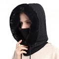 Miniatyrbilde 1 av 5: Vinterlue Utendørs Ridehjelmer Kald Skilue Varm Skjerf Maske En Kald Ermelue Black