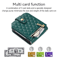 Miniatyrbillede 3 af 5: Crossbody-etui i læder med diamantgitter til Samsung Galaxy Z Flip5 Dark Green