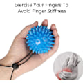 Miniatyrbild 3 av 5: Handtränare Boll för Terapi och Klämbollar för Handterapi - Justerbar Handledsrem för att Förhindra Fall - För Barn, Äldre och Vuxna - 2 St
