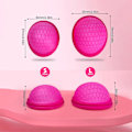 Miniatyrbild 4 av 4: 100% Ny Uppgraderad Designad Feminin Hygien Menstruationsdisk Återanvändbar För Kvinnor Läckagesäker Coupe Grade Silikon Med Flexibel Menstruationskopp L Red