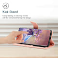 Miniatyrbillede 5 af 5: For Samsung Galaxy A05 Skin Feel Butterfly Præget Flip Læder Mobiltelefon Etui Pink