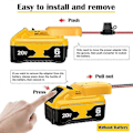 Miniatyrbild 5 av 5: 2-pack Hjul Adaptrar för DW 20V Batteri Adaptrar Hjul Batteri Konverteringskit