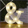 Miniatyrbillede 1 af 5: Alphabetbogstav LED Lys Lys Beskæftigelse Nummer Klump Ornament Batteri Natlys Fest Soveværelse Ægteskab Fødselsdag Jul dekorativt nummer And