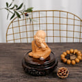 Miniatyrbillede 5 af 5: Lille Munk Figur Mini Munk Statue Sød Buddha Munk Statue Munk Figurer Religion Harpiks Håndværk Skrivebord Miniaturer Dekoration   Fingerfærdighedsspil E