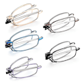 Pikkukuva 4 / 5: Unisex-Foldinglukit Luku-lasit Lasikotelolla Miehille Naisille Teleskooppijalat Kierto Presbyopia Silmälasit Näönhoito +1.0-4.0 - Pyöräilylasit PC Frame Strength 1.50
