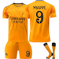 Pikkukuva 1 / 2: Real Madrid vierasasu kausi 2024-2025, lasten ja aikuisten uudet jalkapallopaidat Mbappe No. 9 M