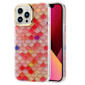 Pikkukuva 1 / 5: iPhone 13 Pro -kotelo, sähköpinnoitettu linssikehys, PC+TPU IMD -puhelinkuori Y5 Red Scale