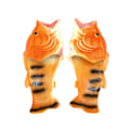 Miniatyrbilde 1 av 4: Unisex Simulerte 3D Fisk Tøfler Sommer Morsomme Mote Flip Flops For Utendørs Gold 28-29